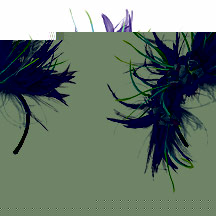 Purple feather hair band