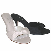 Debut Red Satin bow mule