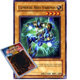 Deckboosters Yu Gi Oh : DP1-EN004 Unlimited Edition Elemental Hero Sparkman Common Card - ( Jaden Yuki YuGiOh Single Card )