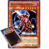 Deckboosters Yu Gi Oh : MDP2-EN006 Limited Ed White-Horned Dragon Rare Card - ( McDonalds Promo YuGiOh Single Car