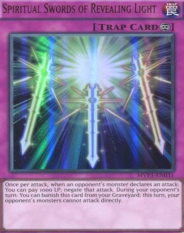 Deckboosters YuGiOh : MVP1-EN031 1st Ed Spiritual Swords of Revealing Light Ultra Rare Card - ( Yu-Gi-Oh! Single Card )