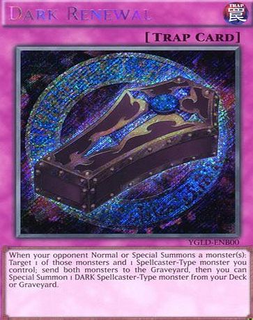 Deckboosters YuGiOh : YGLD-ENB00 1st Ed Dark Renewal Secret Rare Card - ( Yu-Gi-Oh! Single Card )