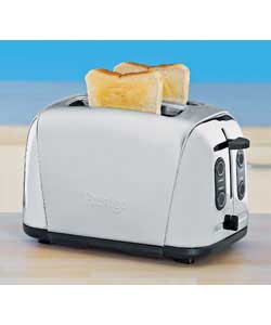 deco 2 Slice Brushed Stainless Steel Toaster