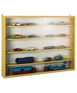 4 Shelf Display Cabinet - Beech finish