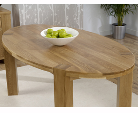 Oak Oval Dining Table 200cm