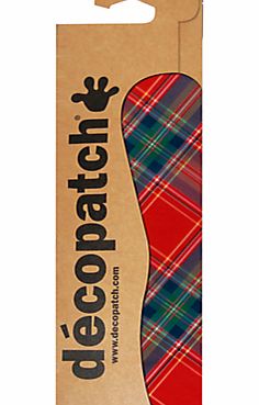 Decopatch Paper, Pack of 3, Red Tartan