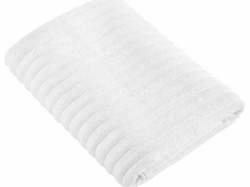Decotex Urbanite Rib Bath Sheet Towel - White