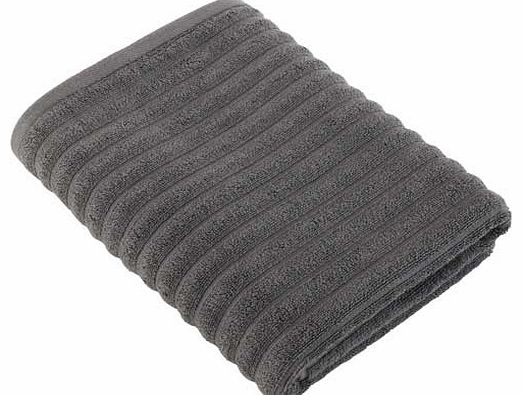 Decotex Urbanite Rib Bath Towel - Charcoal