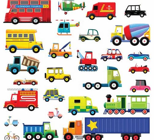 DW-1205, 28 Transport wall stickers/wall decals/wall transfers/wall tattoos/wall sticker