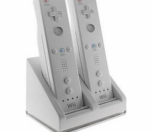 Decrescent Bluelight Dual Charging Dock for Nintendo Wii Controllers