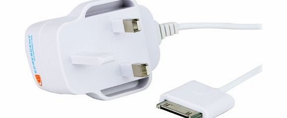 Decrescent Mains Home Charger for Apple iPod/iPhone - White