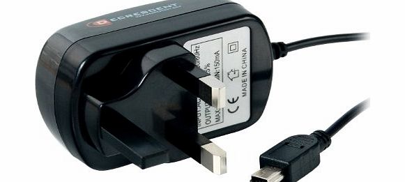 Decrescent Mains Home House Plug Charger Lead Mini USB Cable for Phillips MP3/4 Players (See Description for Compatible Models)