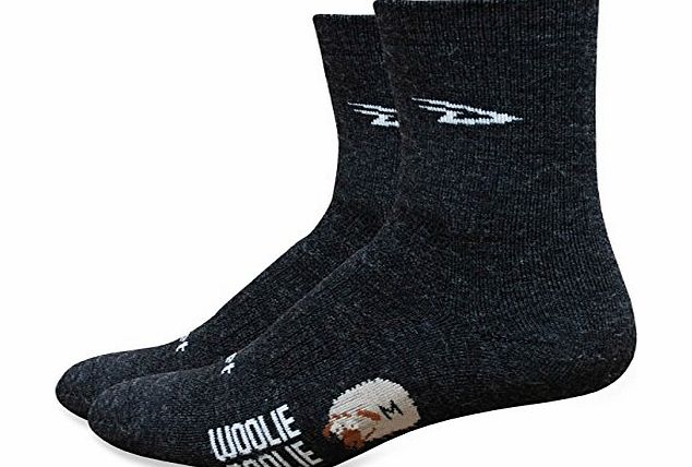 Defeet Woolie Boolie 2 Sock - Charcoal, 4in, Large