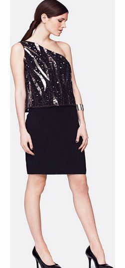 Definitions Defintions One Shoulder Sequin Bodydress