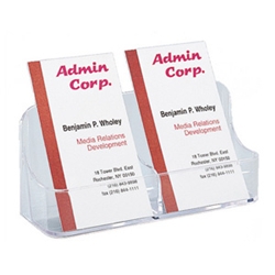 Deflecto Business Card Holder Desktop Two