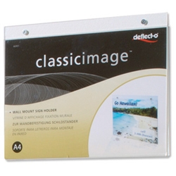 Deflecto Landscape Sign Holders A4 Ref 46901