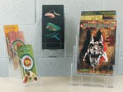 Deflecto Multi-tier Literature Display Holder for Wall or Desktop 4 x A5 Pockets Clear Ref 77901