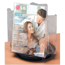 Deflecto Revolving Leaflet Holder Carousel 3 x