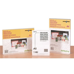 Deflecto Stand Up Landscape Sign Holder A4 Ref