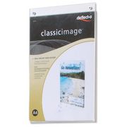 Deflecto Wall Sign Holder Pre-drilled Portrait A4 Clear Ref 47001