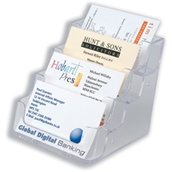 Yearntree Deflecto Business Card Display Holder