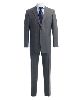 Mens Suit Dehavilland Grey Pin Dot
