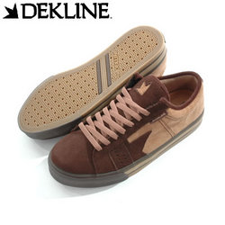 Dekline Villan Cord Skate Shoe Brown/Dark Brown