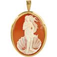 Venere Cornelian Cameo Pendant / Pin