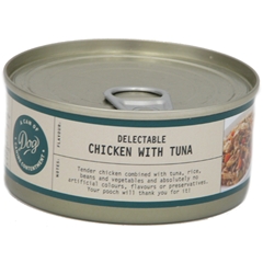 Deli Adult Dog Food Tin with Chicken and Tuna 156gm