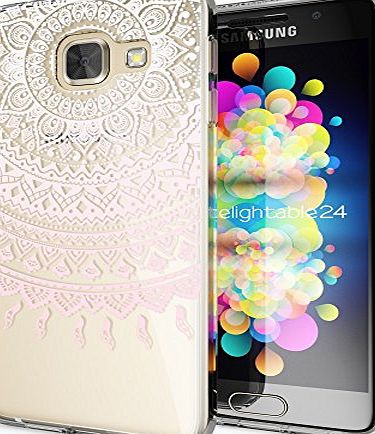 delightable24 Premium Protective Case TPU Silicone SAMSUNG GALAXY A3 (2016) Smartphone - Mandala Pink
