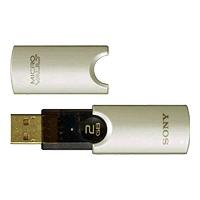 dell Sony Micro Vault Excellence - USB flash drive - 2 GB - Hi-Speed USB - beige