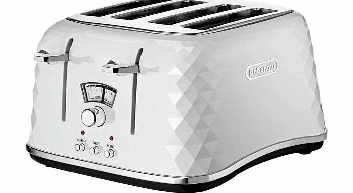 De`Longhi CTJ4003.W 4 Slice Toaster - White