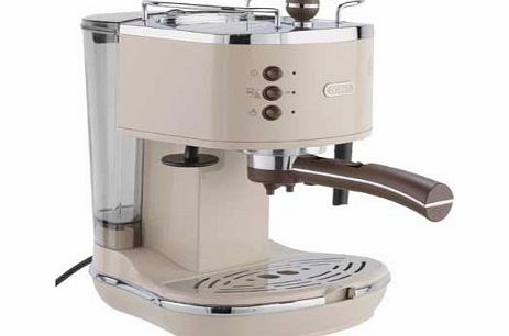DeLonghi ECOV310BG Vintage Espresso Coffee Machine - Cream.