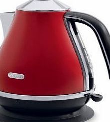 DeLonghi Icona KBO3001.R Jug Kettle, 3 kW, Scarlet Red