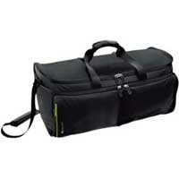 Delsey Luggage Cocon 59cm Duffle Bag Black and Chartreuse Green