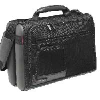 Delsey Luggage Protexi 2-Cpt Computer Case Black