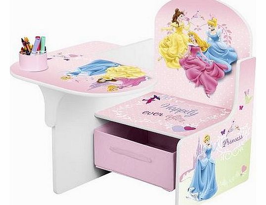 Disney Princess Chair Desk with Storage Bin