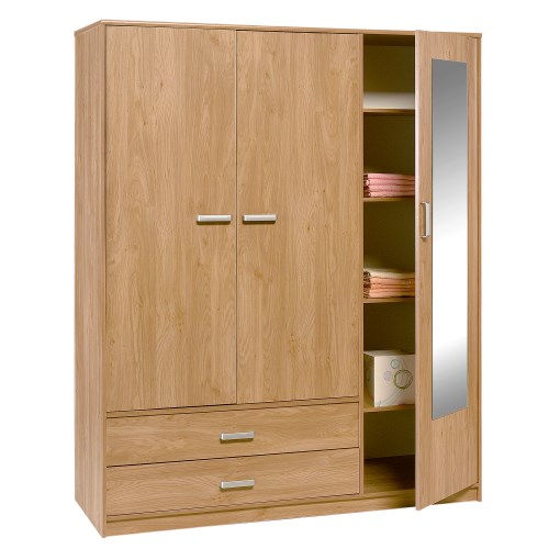 Demeyere Felix 3 Door 2 Drawer Wardrobe