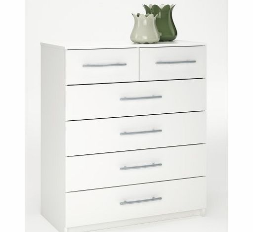 Demeyere GRADE A2 - Washington 4 2 White Chest of Drawers