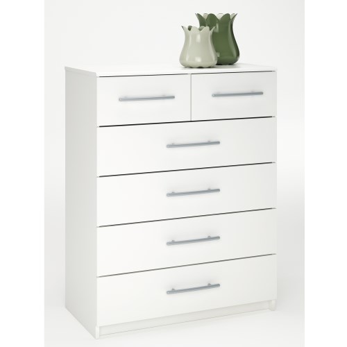 Demeyere Washington 4 2 White Chest of Drawers