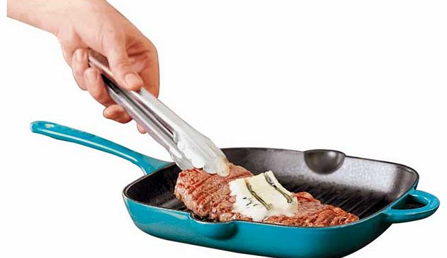 Denby Azure Cast Iron 25cm Griddle Pan