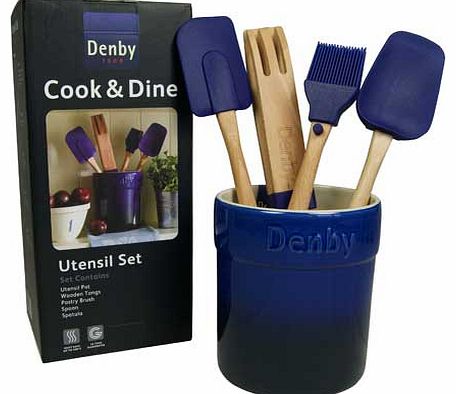 Imperial Blue 5 Piece Utensil Set