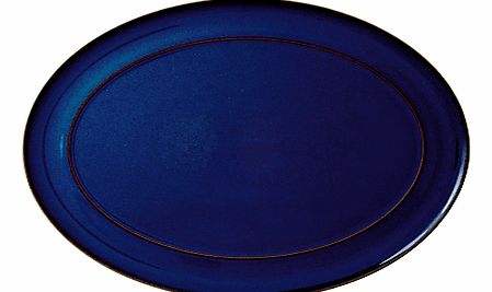 Denby Imperial Blue Oval Platter, 38cm