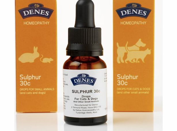 Denes Natural Pet Care Limited Denes Homeopathy Sulphur Remedy 30c/15ml