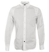 Denham Pin OT White Shirt