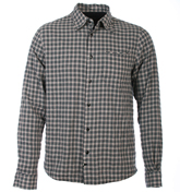 Plain 2ply White Navy and Red Check Shirt