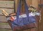 Denim and Suede Gardening Tool Bag