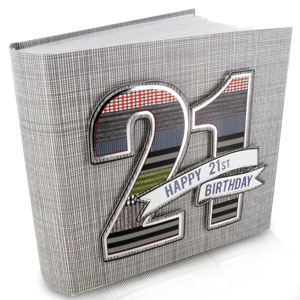 Denim Happy 21st Birthday Photo Album