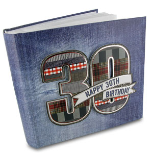 Denim Happy 30th Birthday Photo Album