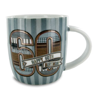 Denim Style Happy 60th Birthday Mug